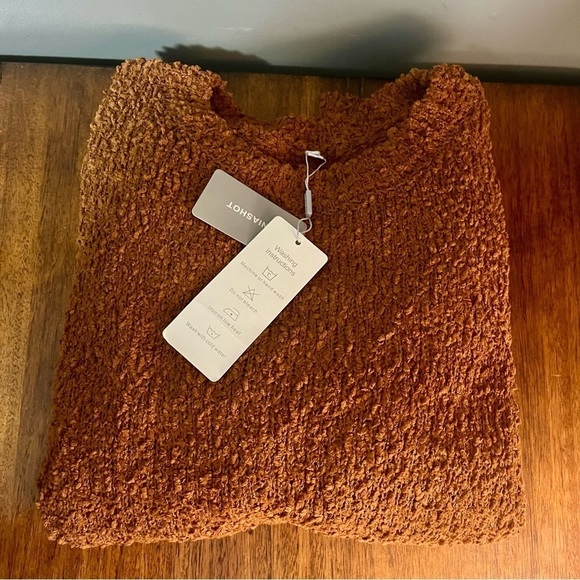 *NIASHOT brown cozy long sleeve sweater. Women’s size XL. NWT - Picture 8 of 9
